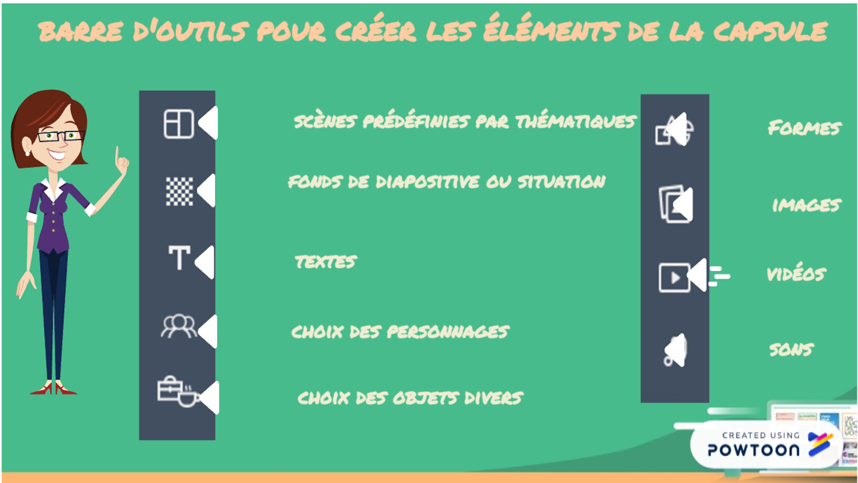créer une capsule avec Powtoon